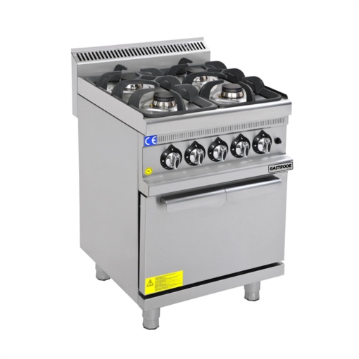 Gastrode Електрическа фурна с 4 газ котлона - Серия 600 mm