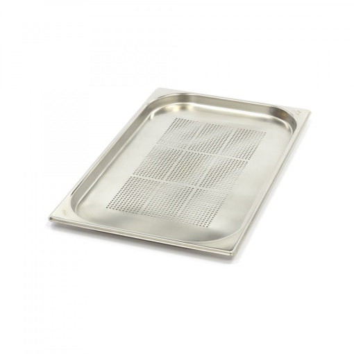 Контейнер Gastronorm 1/1 GN - перфориран - 2cm дълбочина - 53 x 32,5cm - неръждаема стомана