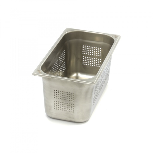 Контейнер Gastronorm 1/3 GN - перфориран- 15cm дълбочина - 32,5 x 17,6cm - неръждаема стомана