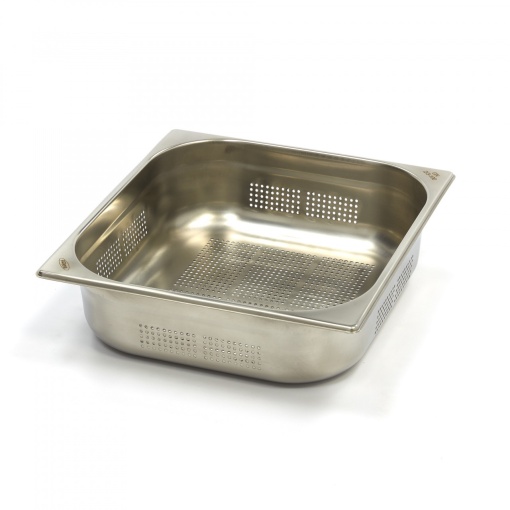 Контейнер Gastronorm 2/3 GN - Перфориран - 10cm дълбочина - 32,5 x 35,4cm - неръждаема стомана
