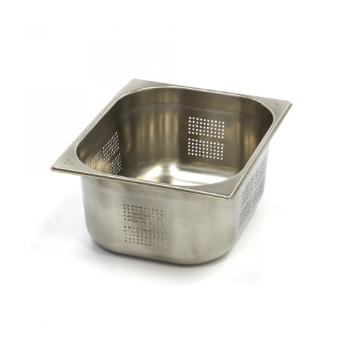 Контейнер Gastronorm 1/2 GN - Перфориран - 15cm дълбочина - 32,5 x 26,5cm - неръждаема стомана