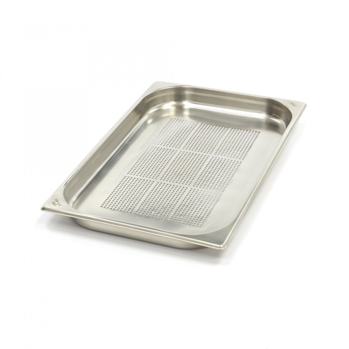 Контейнер Gastronorm1/1 GN - перфориран - 4cm дълбочина - 53 x 32,5cm - неръждаема стомана
