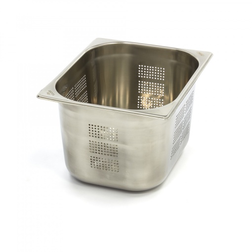 Контейнер Gastronorm 1/2 GN - Перфориран - 20cm дълбочина - 32,5 x 26,5cm - неръждаема стомана