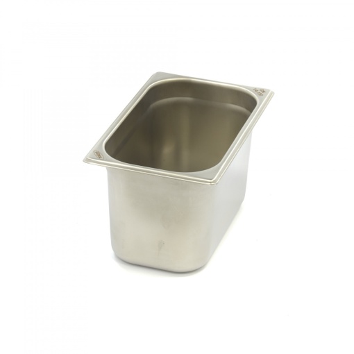 Контейнер Gastronorm 1/4 GN - 15cm дълбочина - 26,5 x 16,2cm - неръждаема стомана