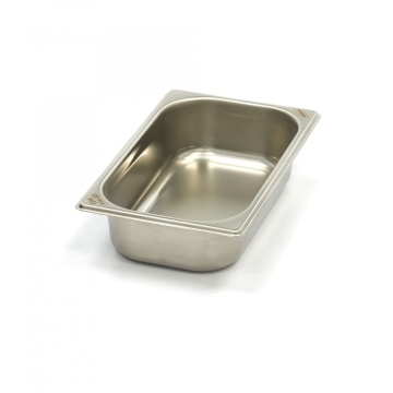 Контейнер Gastronorm 1/4 GN - 6,5cm дълбочина - 26,5 x 16,2cm - неръждаема стомана