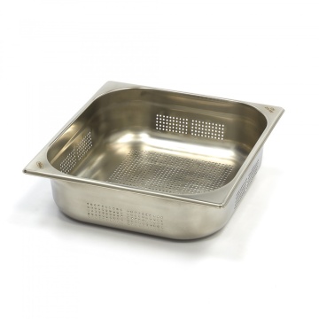 Контейнер Gastronorm 2/3 GN - Перфориран - 10cm дълбочина - 32,5 x 35,4cm - неръждаема стомана