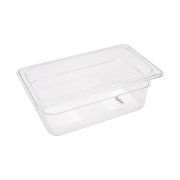 Контейнер Gastronorm 1/4 GN - 10cm дълбок - 26,5 x 16,2 cm - Поликарбонат