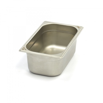 Контейнер Gastronorm 1/4 GN - 10cm дълбочина - 26,5 x 16,2cm - неръждаема стомана