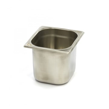 Контейнер Gastronorm 1/6 GN - 15cm дълбочина - 17,6 x 16,2cm - неръждаема стомана