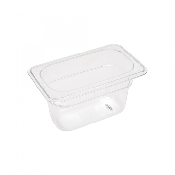 Контейнер Gastronorm 1/9 GN - 10cm дълбок - 17,6 x 10,8 cm - Поликарбонат