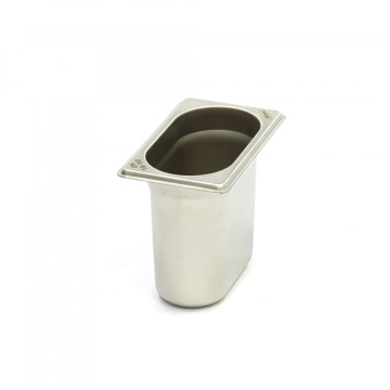 Контейнер Gastronorm 1/9 GN - 15cm дълбочина - 17,6 x 10,8cm - неръждаема стомана
