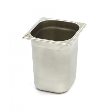 Контейнер Gastronorm 1/6 GN - 20cm дълбочина- 17,6 x 16,2cm - неръждаема стомана