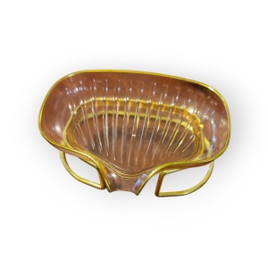 Săpunieră elegantă, aurie, din plastic - Img 2