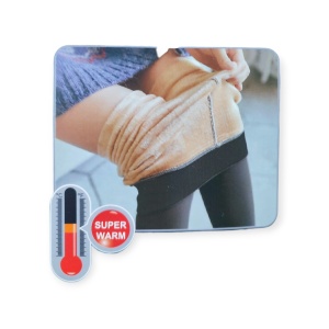 Dres îmblănit Thermo negru cu aspect natural 