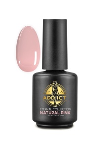 Oja semipermanenta 13 ml Addict - Natural Pink, Roz