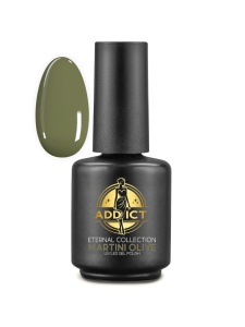 Oja semipermanenta 13 ml Addict - Martini Olive, Verde