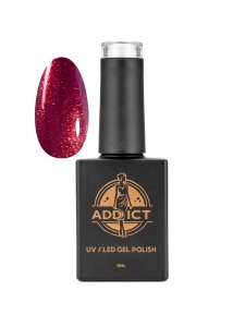 Oja semipermanenta 13 ml Addict - Ruby Sparkle, Rosu