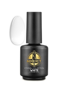 Oja semipermanenta 13 ml Addict - White, Alb