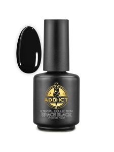 Oja semipermanenta 13 ml Addict - Space Black, Negru