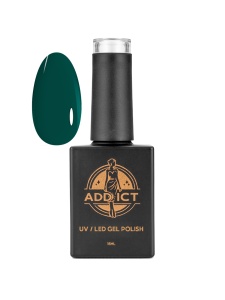 Oja semipermanenta 13 ml Addict - Emerald Green, Verde