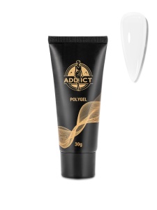 Polygel Addict 30g - Milky White, Alb