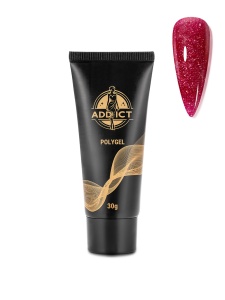 Polygel Addict 30g - Rosy Nude, Rosu