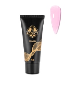 Polygel Addict 30g - Soft Pink, Roz