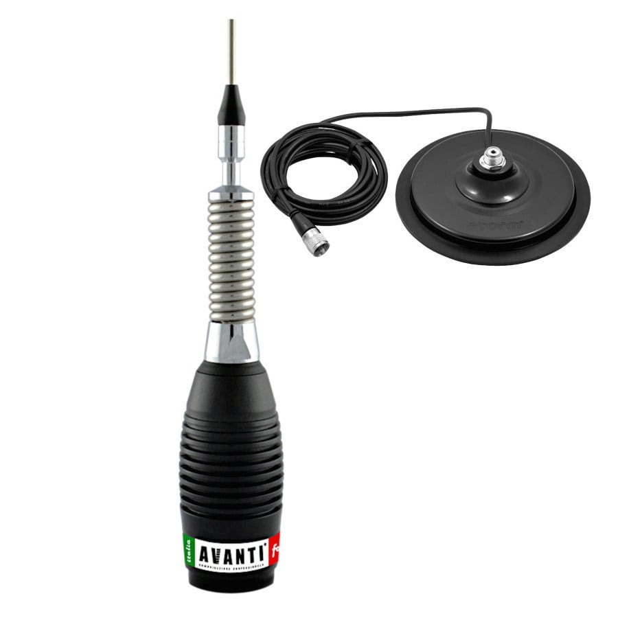 Statie Radio CB Storm Matrix, pro-version, cu Antena Avanti Forte si Baza  Magnetica Storm