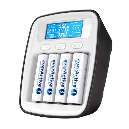 Incarcator Profesional NC-1000M Baterii Ni-MH, pentru 4 AA/R6 sau AAA/R03, cu procesor, alimentare UCB-C