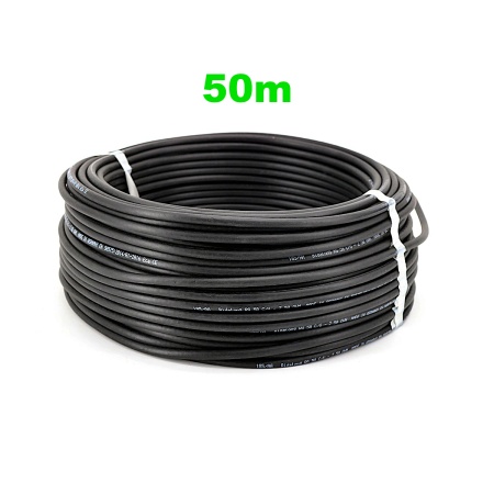 Cablu Coaxial RG58-U MAAS, Standard MIL-C-17, pentru comunicații radio și RF, Rola 50m