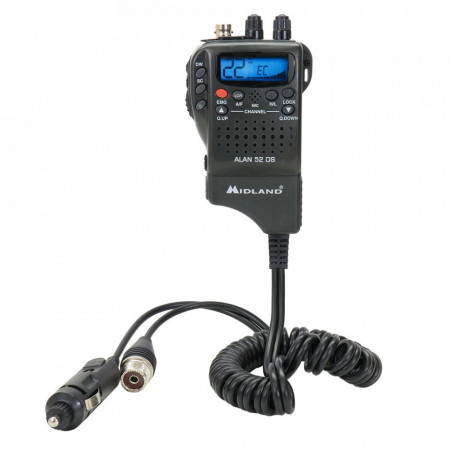Statie CB portabila, Midland Alan 52 DS Multi, cu Squelch Automat Digital
