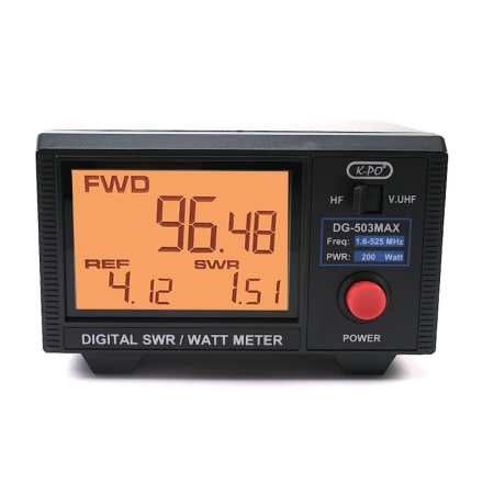 K-PO DG-503-MAX Reflectometru Powermetru SWR & PWR Digital de Precizie, HF/VHF/UHF