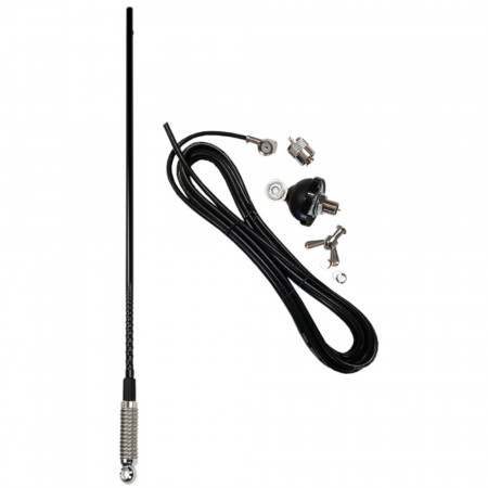Antena CB Delta 872, Continous Loading, tip baston, cu Cablu Prindere Fixa DV