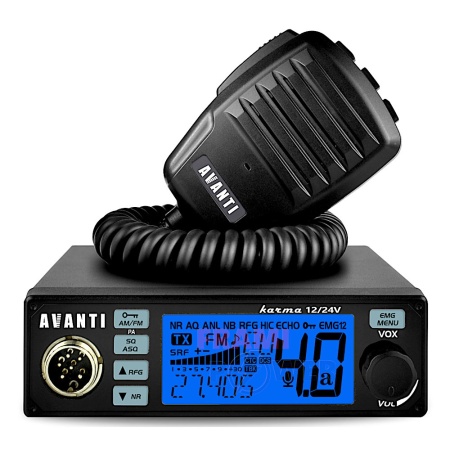 Statie CB Avanti Karma 4W+ Ecou VOX, ASQ, New Version 2024, 12/24V