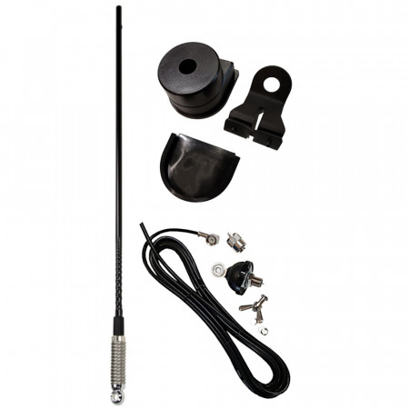 Antena CB Delta 872, Continous Loading, tip baston, cu Suport Portbagaj sau Haion
