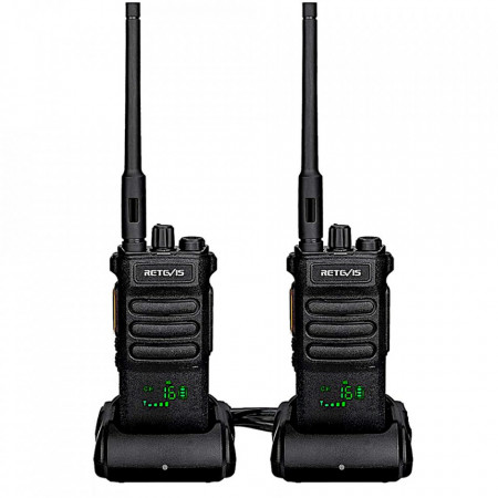 Set 2 Statii Radio Portabile Profesionale, Retevis RT86 PMR PRO, Long-Range 7Km