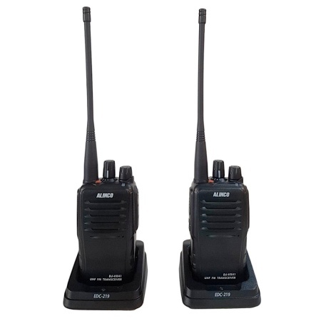 Set Statii Radio Portabile Profesionale UHF Alinco DJ-VX-41-E, UHF,400-470 MHz, 4W, IP67