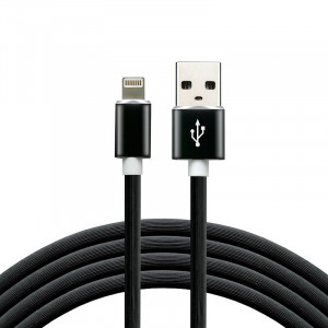 cablu-incarcare-silicon-usb-lighting-iPhone-fast-charge-1.5m-2.4A-negru-foto(1)
