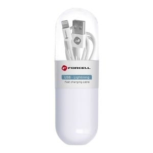 forcell-C316-cablu-date-si-incarcare-USB-Lightning-1A-1m-ambalare