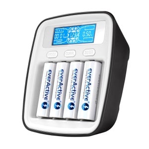 Incarcator Profesional NC-1000M Baterii Ni-MH, pentru 4 AA/R6 sau AAA/R03, cu procesor, alimentare UCB-C - Img 1