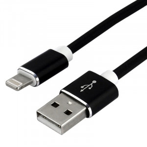 cablu-incarcare-silicon-usb-lighting-iPhone-fast-charge-1.5m-3A-negru-foto(2)