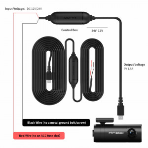 Hardwire Kit DDPAI mini fullhd-kit alimentare 24 de ore-foto4