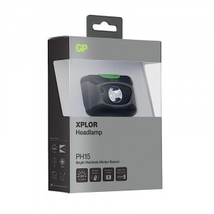 GP XPLOR PH15 IPX6 Lanterna Frontala LED cu senzor de miscare inteligent, alimentare baterii AAA-ft4