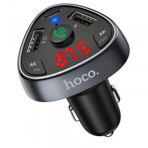 modulator-FM-Bluetooth-Hoco-E51-incarcator-auto-Type-C-PD-18W -2-USB_1