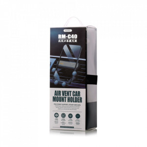 Suport Auto Universal Remax Gravity RM-C40, Montaj pe grila de ventilatie, Foto 6