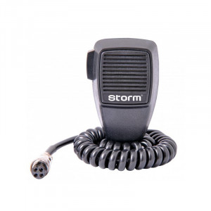 Microfon Statie Radio Storm, conector 6 pini, Condensator - Img 1