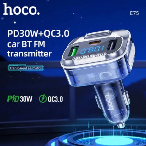 modulator_fm_bluetooth_hoco_e75_transparent_dual_charger_fast_charger_hands_free_1