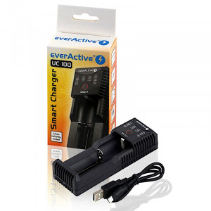 Incarcator Everactive UC-100 pentru Acumulatori Li-Ion si Ni-Mh-ft-ambalare
