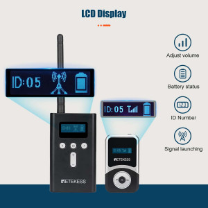 sistem_audio_ghid_turistic_retekess_T130S_T131S_wireless_portabil_6_receptoare_foto_2