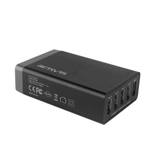 incarcator_universal_retevis_5_porturi_usb_40W_2.4A_alimentare_retea_220V_foto_4